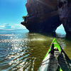 Scenic cave formations at Apostle Islands