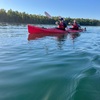 Sunset view from the kayak
